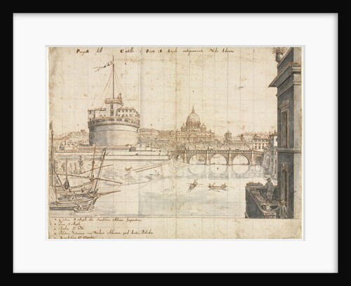 Eighteen Views of Rome: The Castel SantAngelo, 1665 by Lievin Cruyl