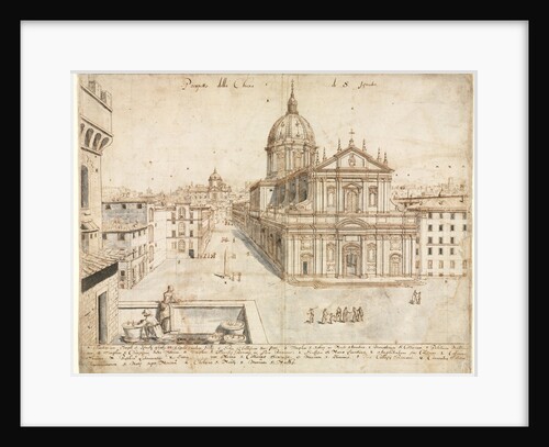 Eighteen Views of Rome: The Church of SantIgnazio, 1665 by Lievin Cruyl