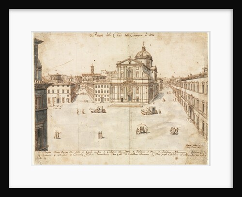 Eighteen Views of Rome: The Church of the Gesù, 1665 by Lievin Cruyl