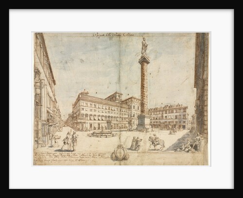 Eighteen Views of Rome: The Piazza Colonna, 1664 by Lievin Cruyl