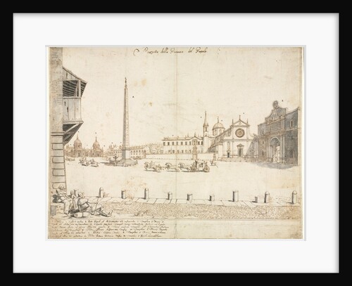 Eighteen Views of Rome: The Piazza del Popolo, 1664 by Lievin Cruyl