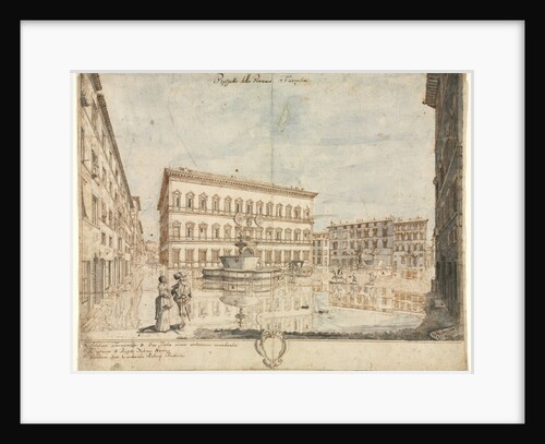 Eighteen Views of Rome: The Piazza Farnese, 1664 by Lievin Cruyl