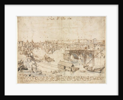 Eighteen Views of Rome: The Ponte Rotto, 1665 by Lievin Cruyl