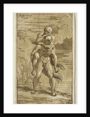 Eneas Carrying Anchises, his Father, from the Burning of Troy, 1723 by Antonio Maria I Zanetti