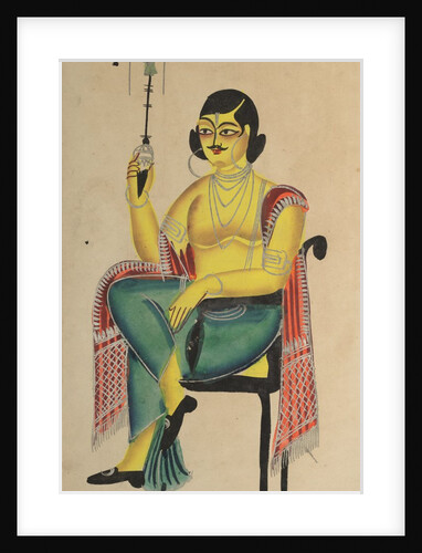 English Babu Holding a Hookah, 1800s by Unknown