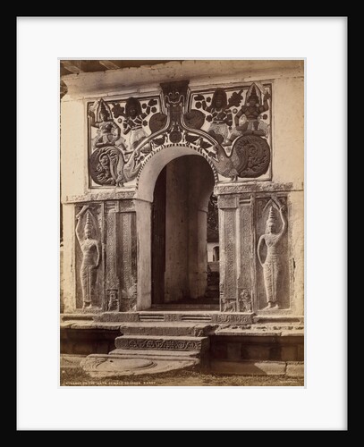 Entrance to the Nata Dewale Grounds, Kandy, c. 1880 by Scowen & Co.