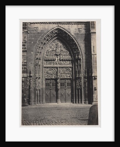Entrance, St. Lorenz Cathedral, Nuremberg, c. late 1850's by Schrag (attributed to)