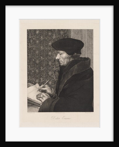 Erasmus, 1863 by Félix Bracquemond