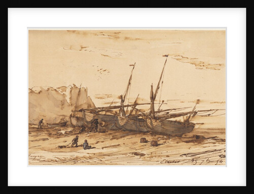 Étretat, 1854 by Charles-Émile Jacque