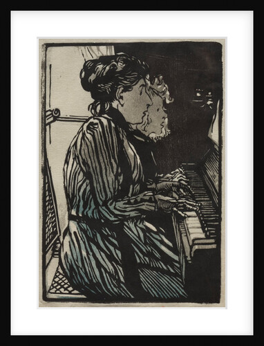 Etude a Quatre Mains, 1890 by Auguste Louis Lepère