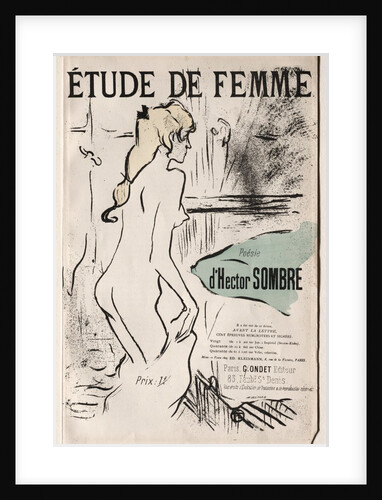 Étude de Femme, 1893 by Henri de Toulouse-Lautrec