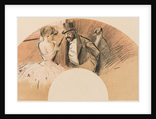 Eventail Bal Gavarni by Jean Louis Forain