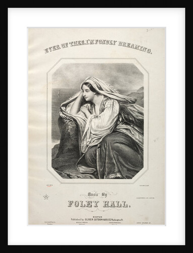 Ever of Thee, Im Fondly Dreaming - Sheet Music Cover by Winslow Homer