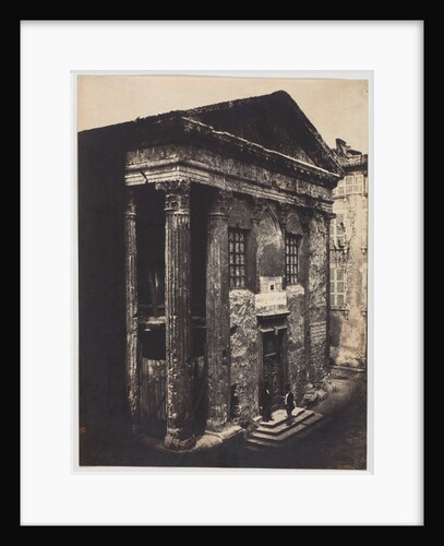 Façade, Temple of Augustus and Livia, Vienne, 1851 by Édouard Baldus