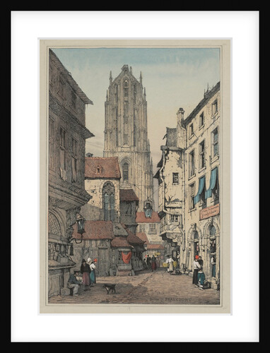 Facisimilies of Sketches made in Flanders and Germany: Dome, Francfort, c. 1833 by Samuel Prout