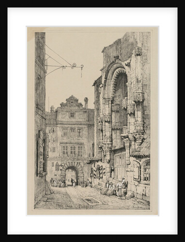 Facisimilies of Sketches made in Flanders and Germany: Thein Church, Prague, 1833 by Samuel Prout