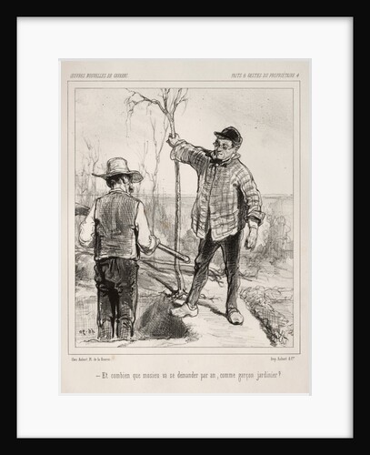 Faite et Gestes du Propriétaire by Paul Gavarni