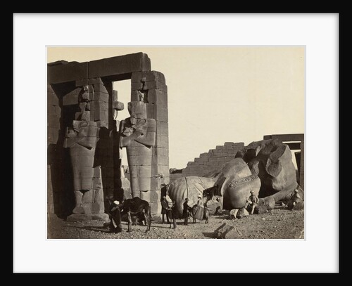 Fallen Statue at the Ramesseum, Thebes, 1857 by Francis Frith; William Mackenzie