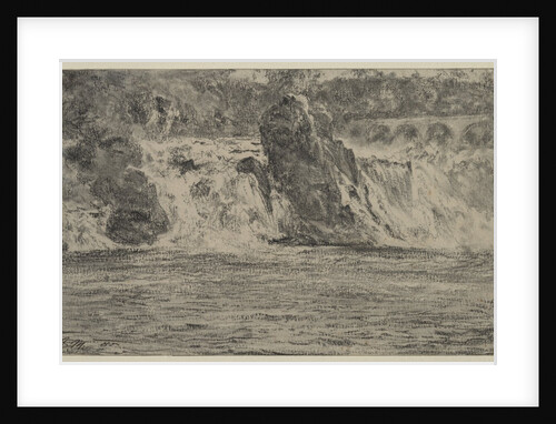 Falls of the Rhine at Schaffhausen, 1885 by Adolph von Menzel