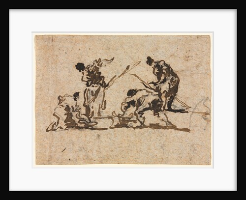 Farmers and Fisherman Working, 18th century by Francesco Guardi