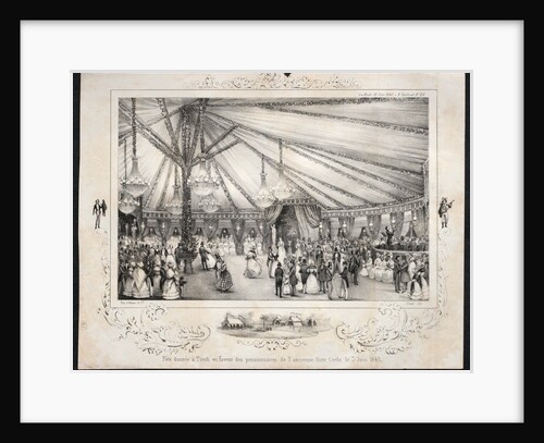 Fête donnée à Tivoli en faveur des pensionnaires de lancienne liste civile le 3 Juin 1840, 1840 by Jules Platier