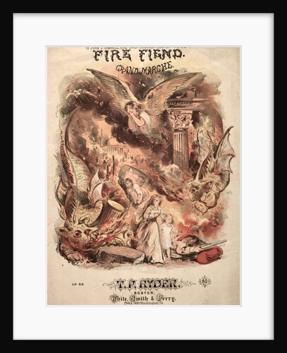 Fire Fiend - Sheet Music Cover by Winslow Homer
