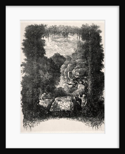 First frontispiece for Fables and Fairy-Tales by Thierry-Faletans, 1868 by Rodolphe Bresdin