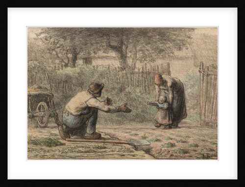 First Steps, c. 1858-1866 by Jean-François Millet