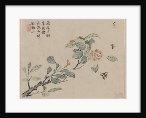 Flowering Branch with Bees, 18th Century by Unknown
