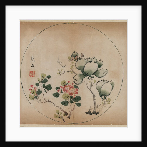 Flowering Magnolia and Peach Blossoms, 1368-1644 by Unknown