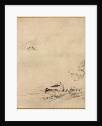 Flowers and Birds in a Spring Landscape, 1500s by Kano Motonobu (attributed to)