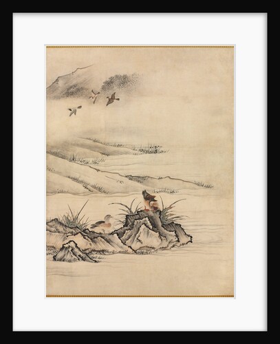 Flowers and Birds in a Spring Landscape, 1500s by Kano Motonobu (attributed to)