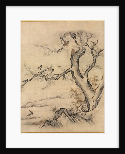 Flowers and Birds in a Spring Landscape, 1500s by Kano Motonobu (attributed to)