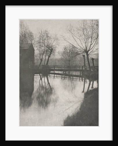 Footbridge Near Chingford, from The Compleat Angler, 1888 by Peter Henry Emerson; Sampson Low