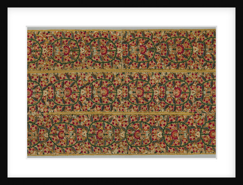 Four Borders from a Bedspread, 1700s by Unknown