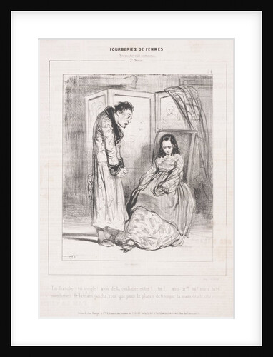 Fourberies de Femmes: En matière de sentiment, 1842 by Paul Gavarni