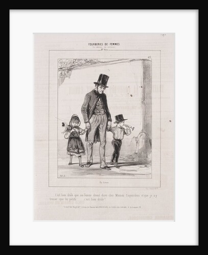 Fourberies de Femmes: En matière de sentiment, 1842 by Paul Gavarni