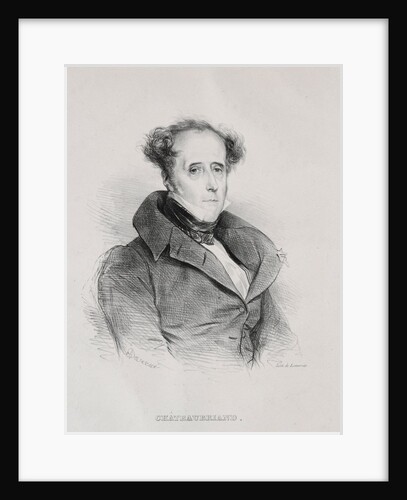 François René Auguste Victome de Châteaubriand by Achille Devéria