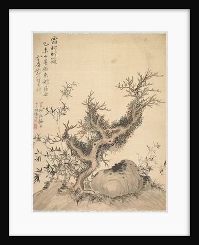 Frosted Branches and Dwarf Bamboo, 1847 by Tsubaki Chinzan