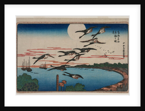 Full Moon over Takanawa, from the series Famous Places in the Eastern Capital, c. 1831 by Ando Hiroshige