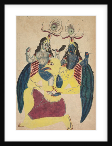 Garuda Carrying Balarama and Krishna, 1800s by Unknown