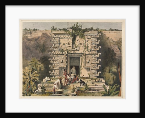 Gateway of the Great Teocallis, Uxmal by Frederick Catherwood
