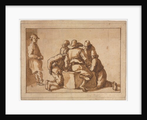 Genre Scene of Young Men Playing a Game by Frederico Zuccaro (attributed to)