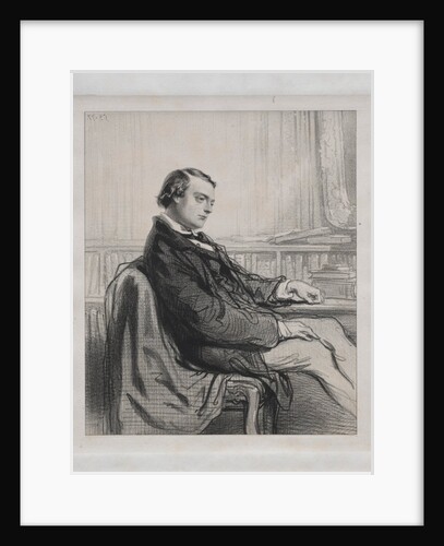 Gentlemen of the Press: Théodore de Banville, 1853 by Paul Gavarni