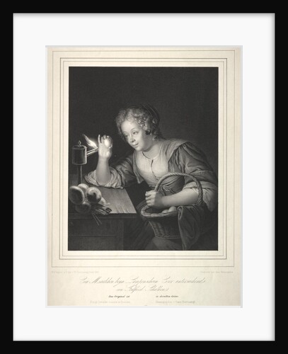 Girl Candling Eggs, 1840 by Franz Seraph Hanfstaengl