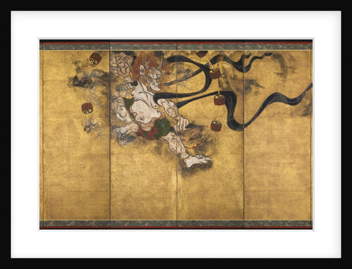 God of Thunder, mid-1600s by Workshop of Tawaraya Sotatsu