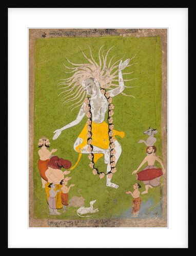 God Shiva in His Ferocious Aspect as Mahakala Dancing, c. 1700-1710 by Unknown