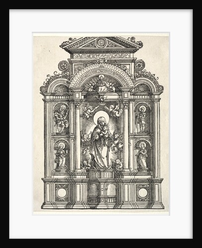 Great Altar with the Virgin, in a border with SS. Christopher, George, Barbara, Catherine, 1520 by Albrecht Altdorfer