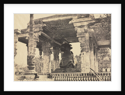 Great Pagoda, Great Bull, Front View, Tanjore, India, 1857 by Captain Linnaeus Tripe; Madras Presidency