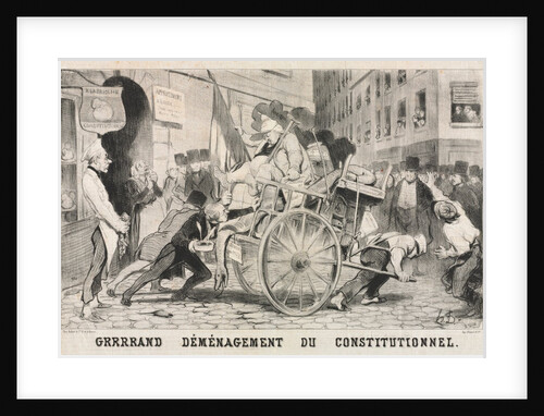 Great Removal of the Constitutional Establishment, 1846 by Honoré Daumier; Aubert